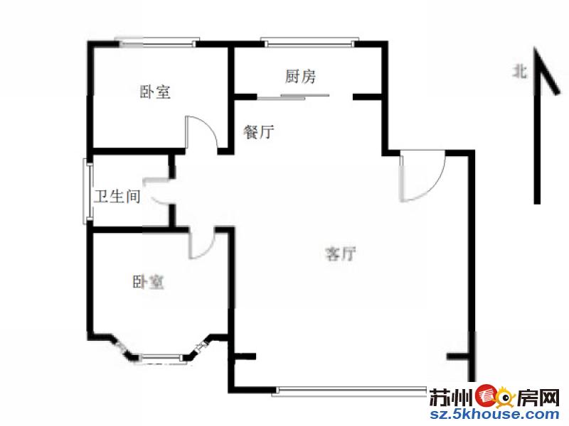 桐泾公园地铁口 公园天下 精装大两房 干净整洁 拎包入住