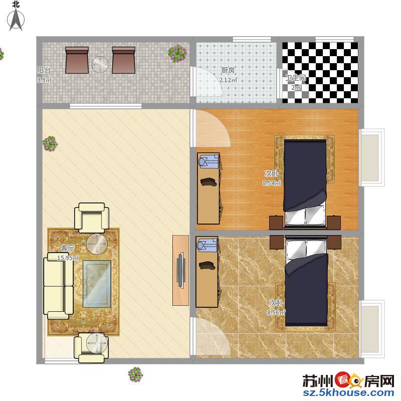 合景峰汇五期丨精装两房家具家电齐全 南北通透 拎包即住随时看