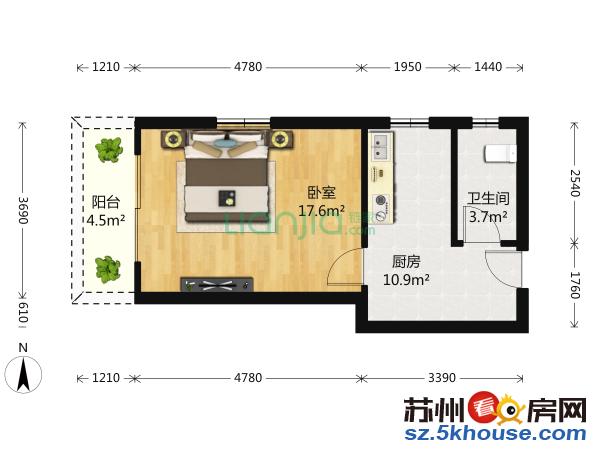 路劲主场精装大一房 靠欧尚 奥体 2.5产业园