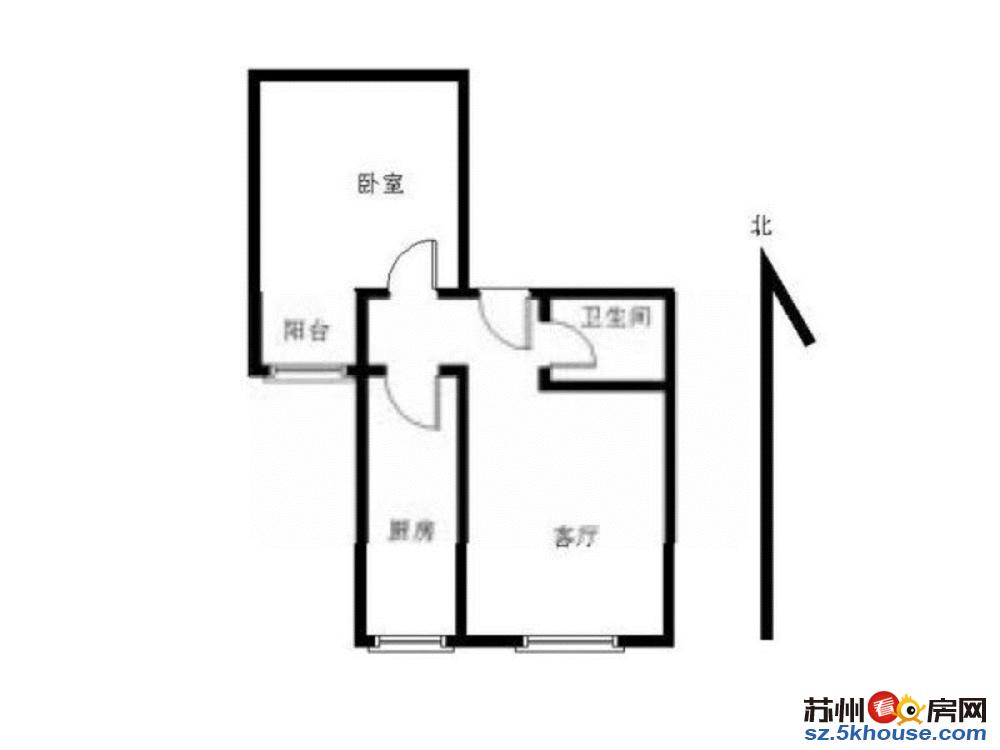 石路步行街 利景华庭 精装一室 押一付一 拎包入住 干净整洁