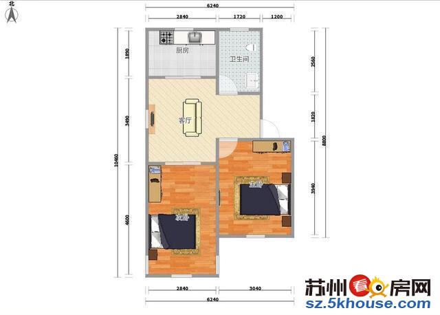 龙景花园精装修小户带阁楼出租拎包入住