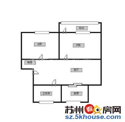 新出阳光水韵两室精装房 南北通透 交通便利环境位置好拎包入住