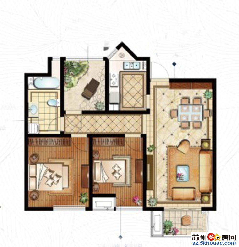 科技城水岸年华精装三房家具家电齐全拎包入住看房子方便