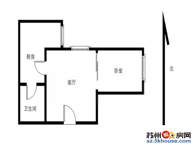 西环路 景园 精装一室 押一付一 新庄立交 民用水电