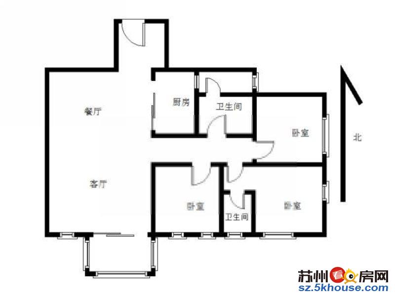 天平学院明基美罗泉屋旁山水华庭精装三房 南北阳台 家电齐全