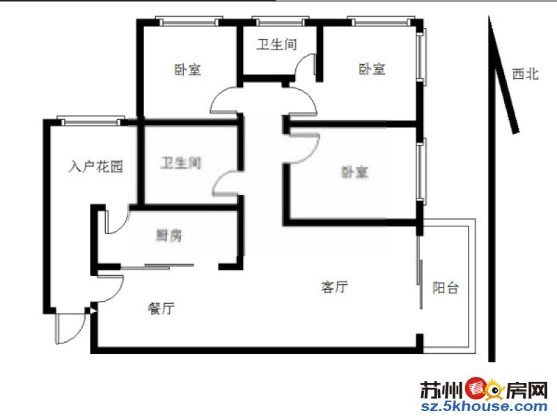 天平学院明基美罗泉屋旁山水华庭精装三房 南北阳台 家电齐全