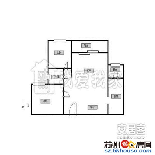 合景峰汇二区精装三房两卫 拎包入住 繁花中心 地铁4号线月付