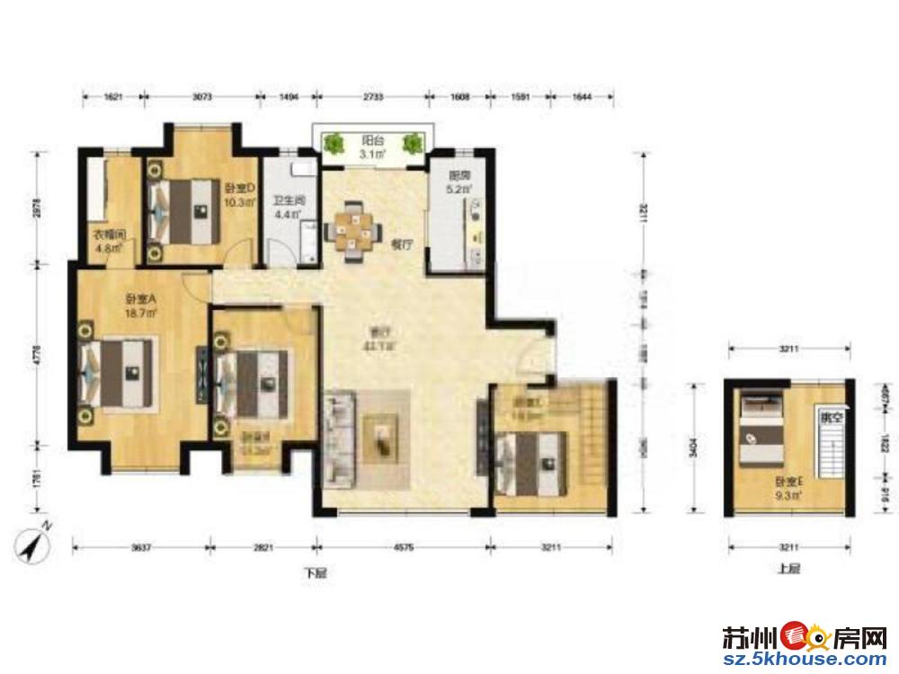 胥江路地铁站 新康花园 婚装三房两卫  拎包入住干净