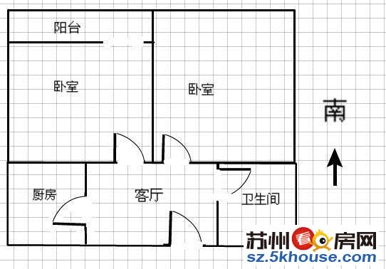 免中芥费 里河新村 两室一厅 押一付一 靠近园区 精装修