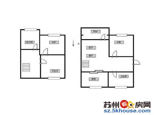 新鹿花苑 3200元 3室2厅2卫 精装修带衣服直接入住