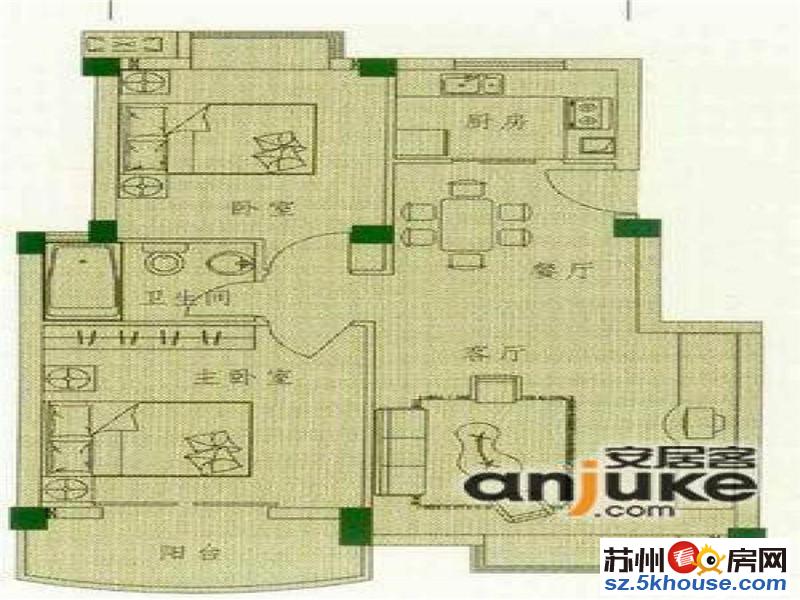 园区 精装三房 湖左岸诚租 看房随时 有钥匙看房很方便