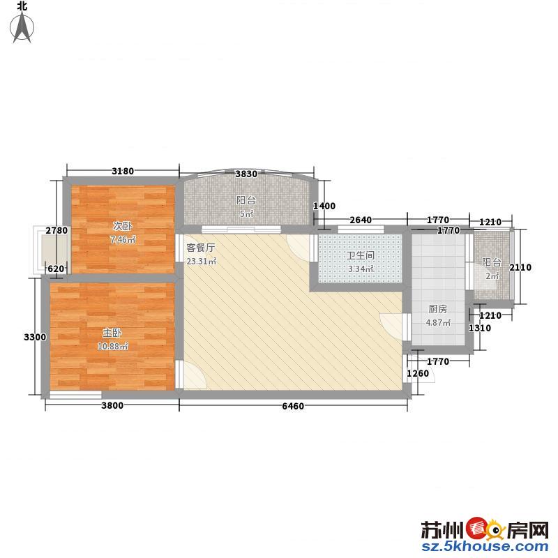 万业湖墅金典 精装大两室 南北通透 家电齐全 随时可看房