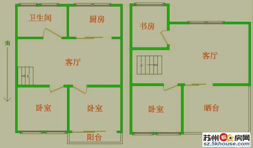 姑苏区 枫桥路 寒舍联排别墅 五房三厅三卫 可办公 拎包入住