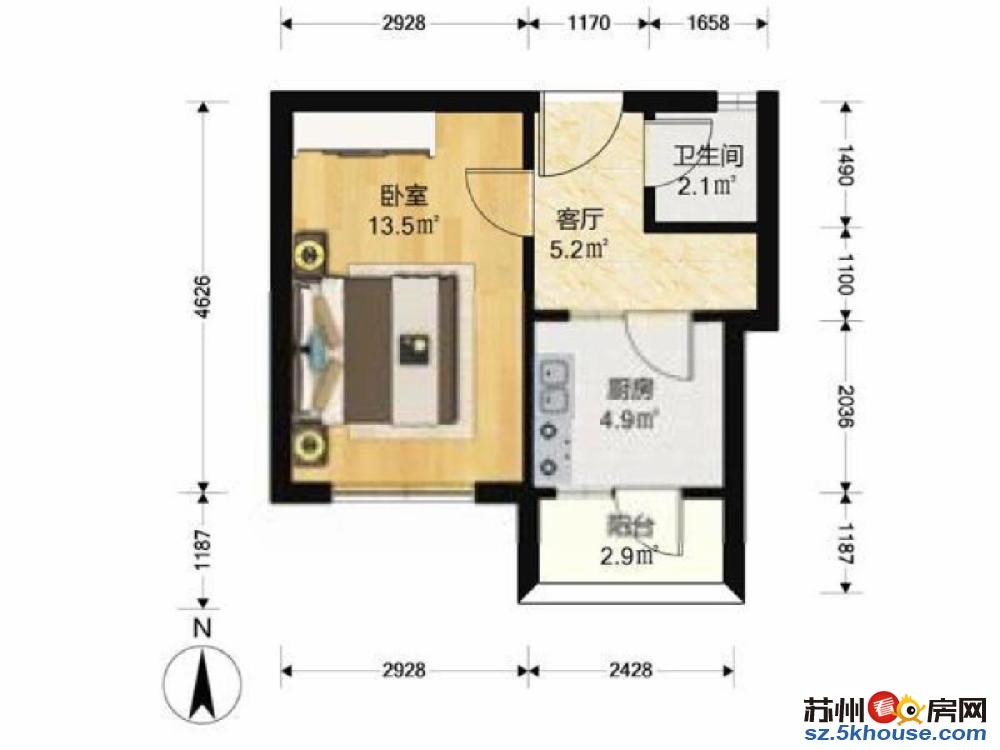 竹辉新村 地铁4号线 南园新村 南北通透 拎包入住