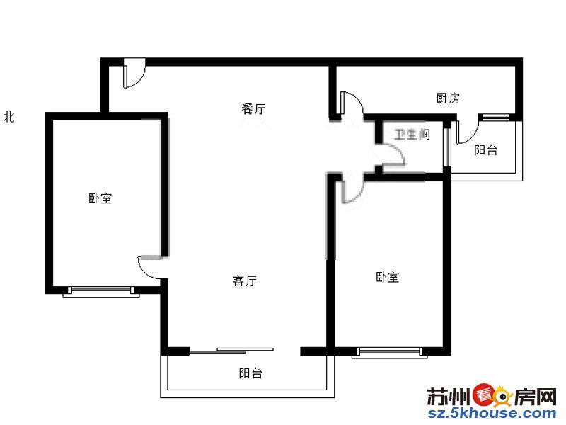 劳动路地铁站 胥江华庭 精装两室 拎包入住 家电齐全干净整洁