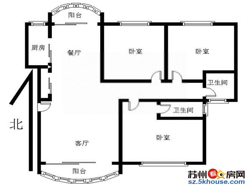 临顿路观前街 押一付一精装三室 动物园 平江路 第四人民医院