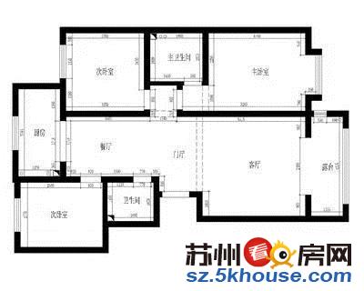 生活方便越湖名邸 3000元 3室2厅2卫 精装修部分家