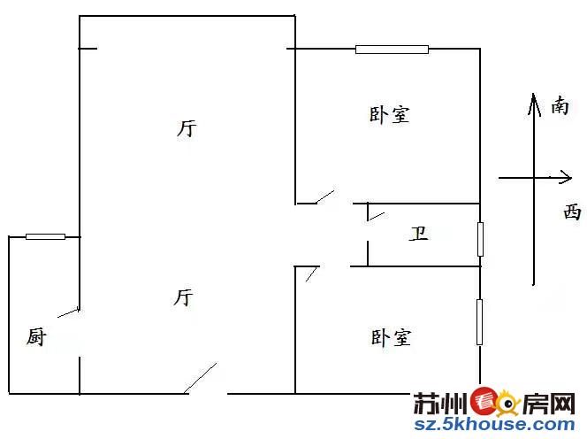 友联二村 两房出租 看房方便 采光好 房东诚心出租