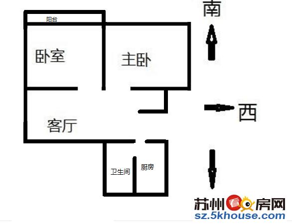 嘉裕花园近官渎花园梅花新村家具齐全拎包入住采光充足