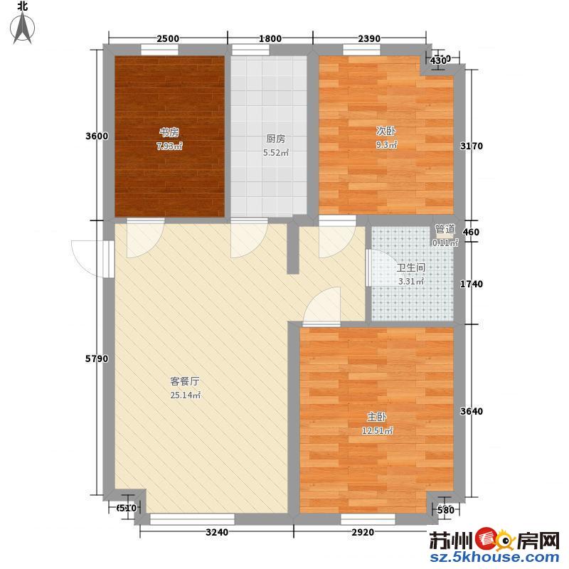 路劲澜山澜  体育公园旁 统装三房两卫  南北通透 靠欧尚