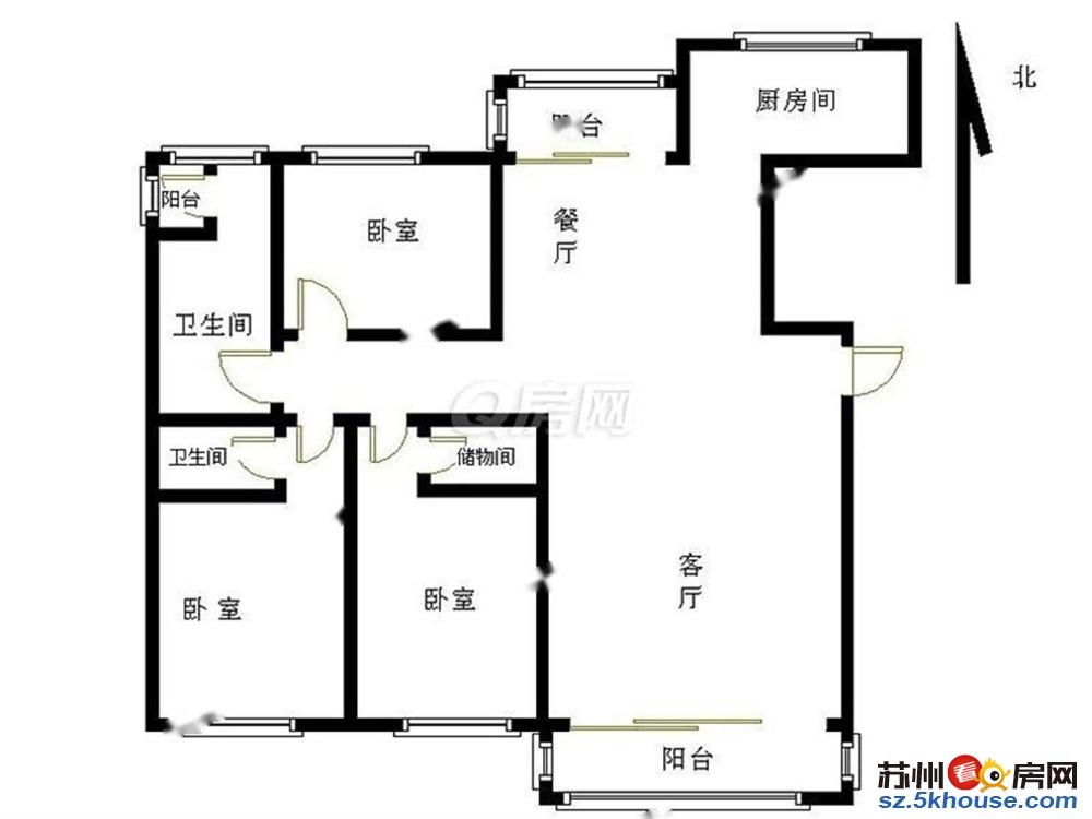 中天湖畔花园 3房2厅 精装装修 家具齐全5800 地铁出口