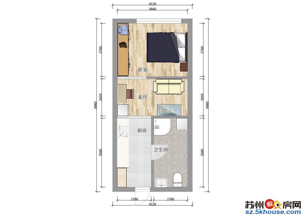 广济南路地铁口 国展中心 近石路 西城永捷 精装一室 拎包住