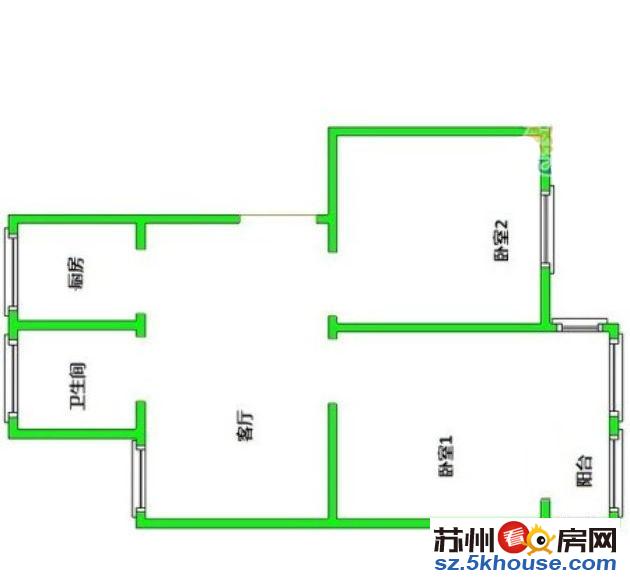 莲香 精装2室2厅1卫 现诚意出租 临近门口 实图 实价