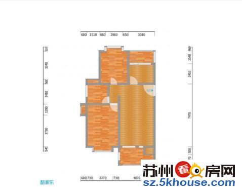 园区娄葑 家乐福 金益四村精装两房出租