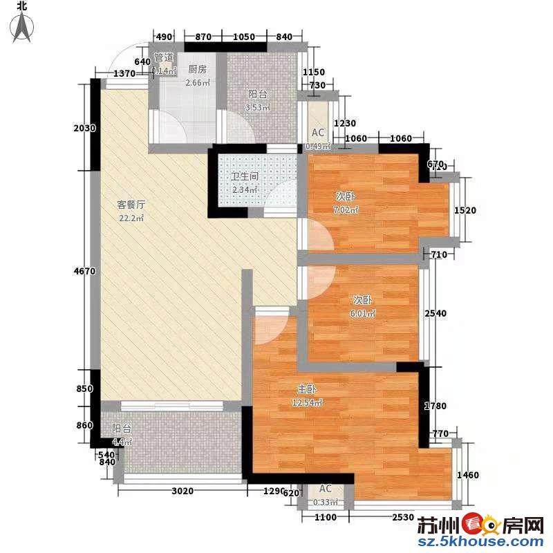 富强科技旁南山金城精装三房出租 家具家电齐全 采光好 随时看