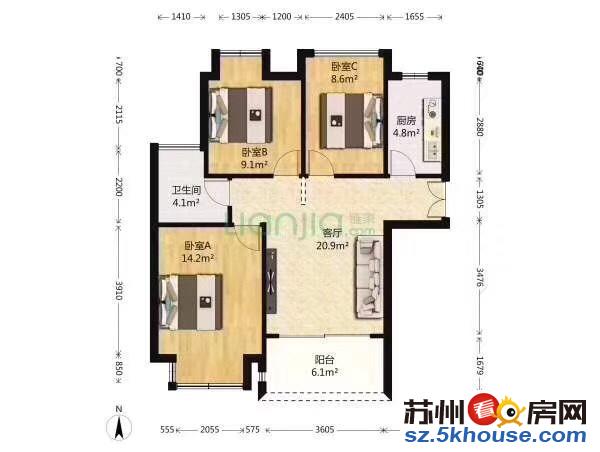 玉成家园 精装两房 近相城实验 另有万泾花园 嘉元花园