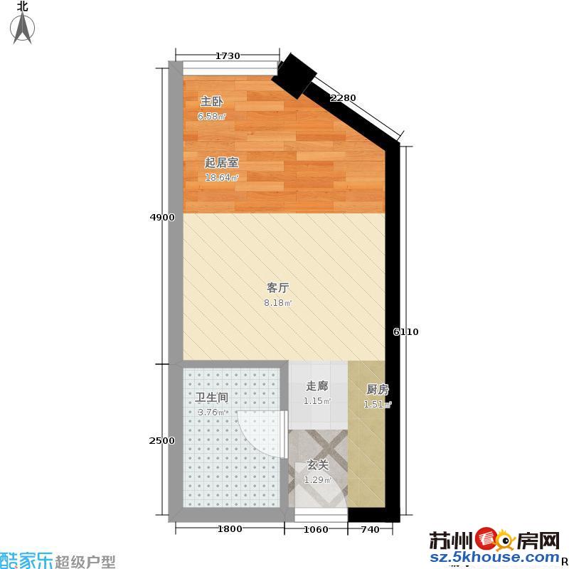 高新广场旁乐嘉汇精装公寓1房价格2500中央空调拎包住