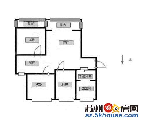 新上 大龙港新村 两房出租 看房方便 房子带独库 楼层采光好