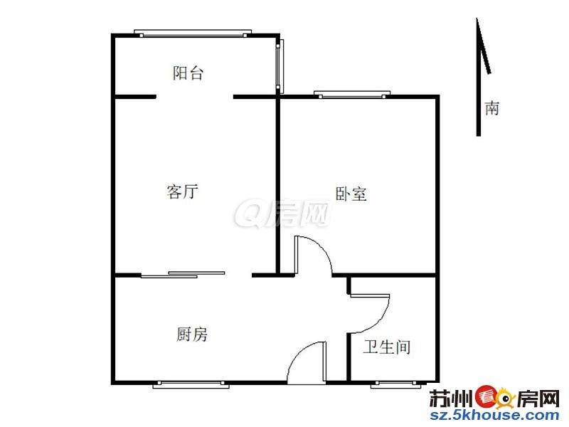 一号线东环路旁东环新村 简单装修一室一厅 家电齐全拎包入住