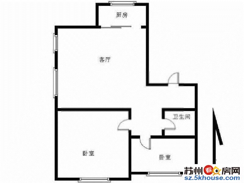 吴中西路 AP会所 城西 菜场旁 精装2室 采光好