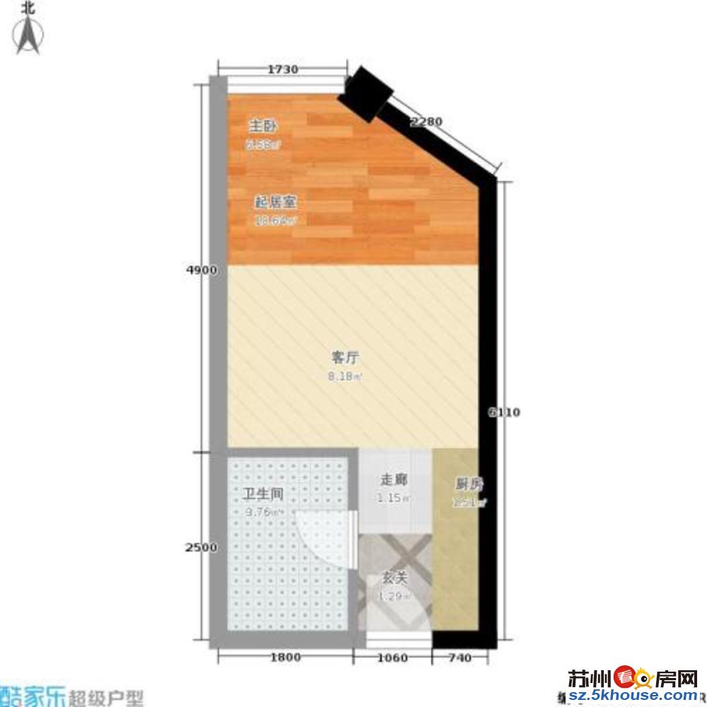 独墅湖 东方大道 双银国际金融城 华亭梦立方 精装公寓出租