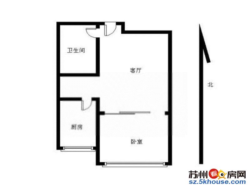 团结桥地铁口 克拉公馆 精装一室 沃尔玛 拎包入住 押一付一