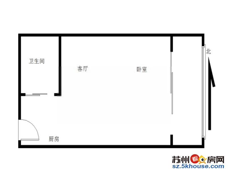 国展 朝南一房 干净清爽 拎包入住 家电家具齐全 随时看