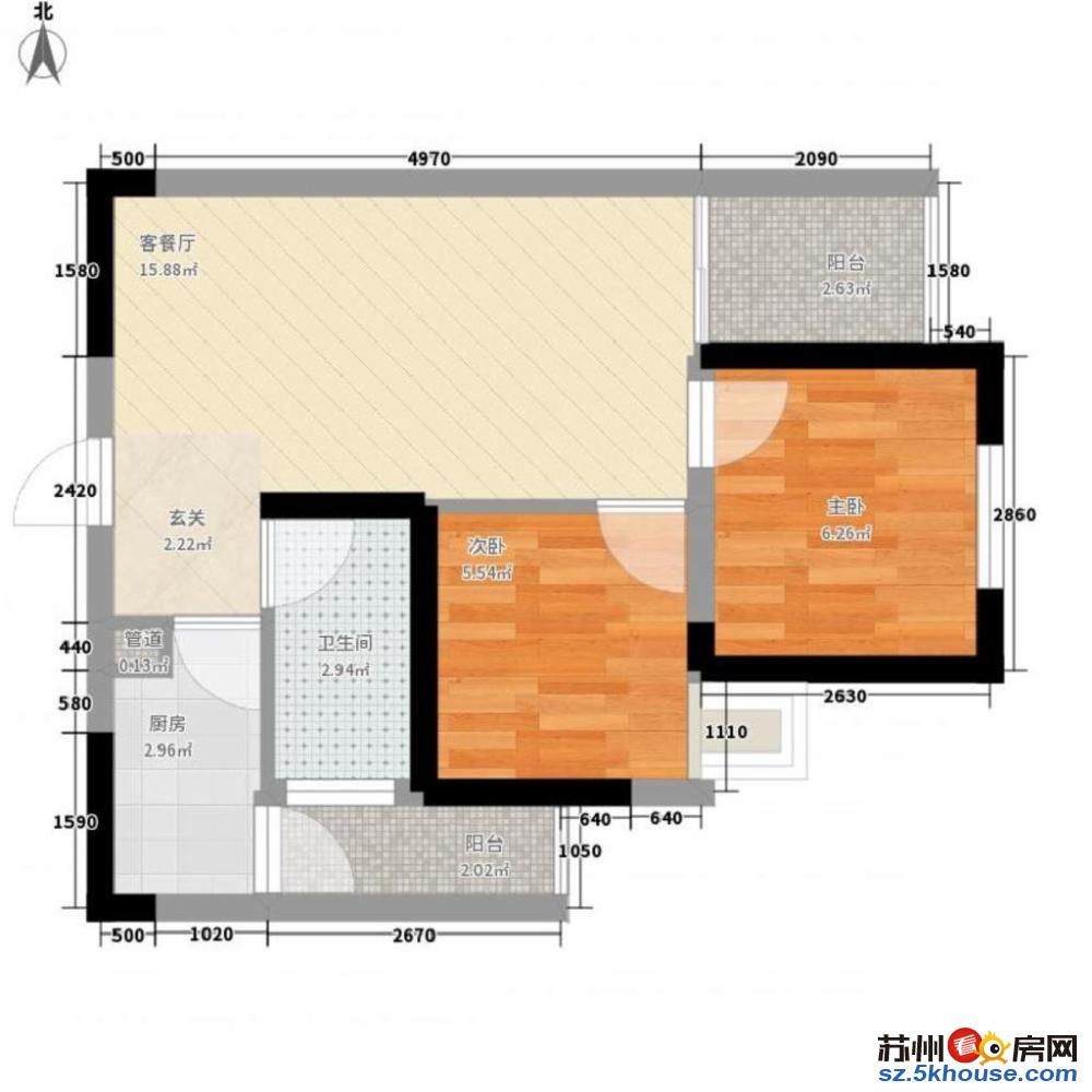 押一付一 胥江路地铁口桐泾公园新康花园 精装两房 拎包入住