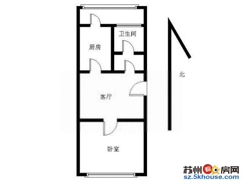 房租月付 人民路东吴北路 克拉公馆新装修复式一房两厅奢华享受