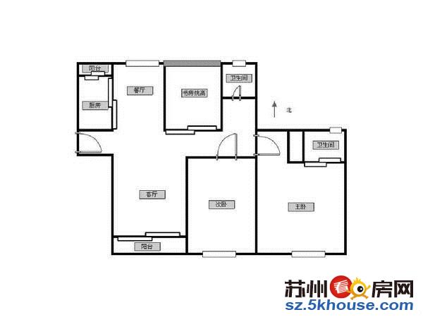 北寺塔地铁口 齐门桥观前街 拙政园苏州博物馆 北园新村精装修