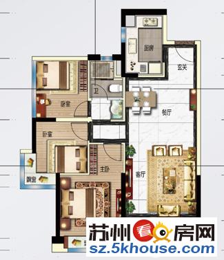 东环地铁口苏州大学万科广场附近 精装三房 拎包入住随时看房