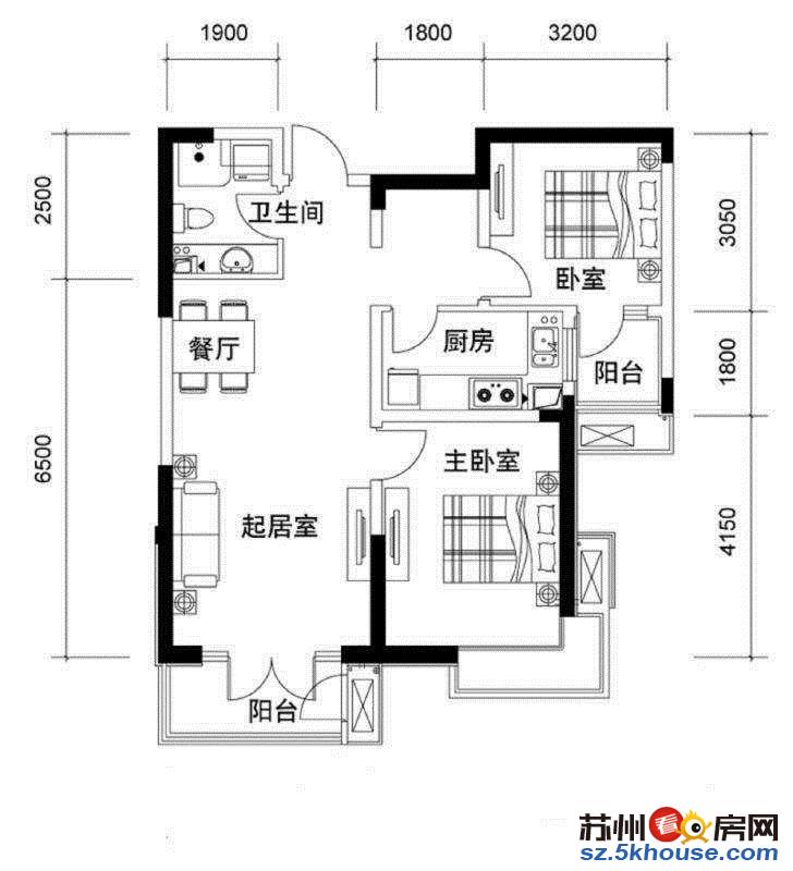 阿卡迪亚5区 精装3房2卫 长期出租 看房方便 图片真实