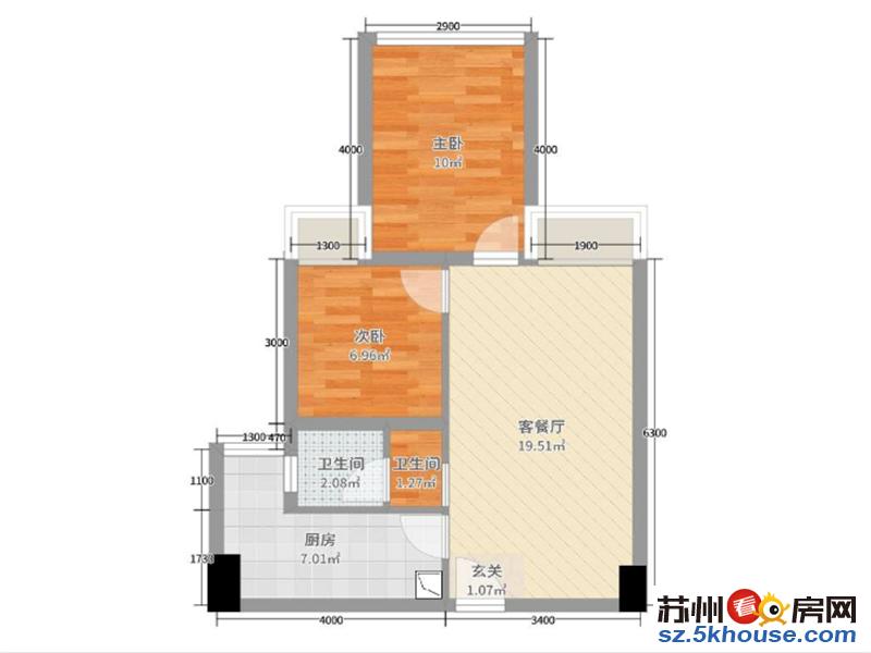 广电大厦旁 领汇广场云顶汇公寓两房 尚住两用 近南施街地铁口