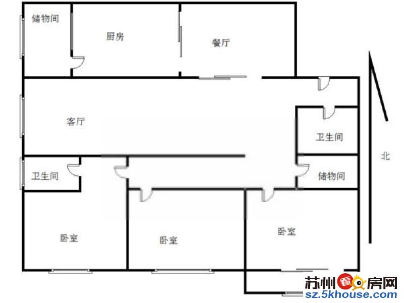 广济北路 山塘街地铁口 太阳广场 三室整租 石路商圈 大户型