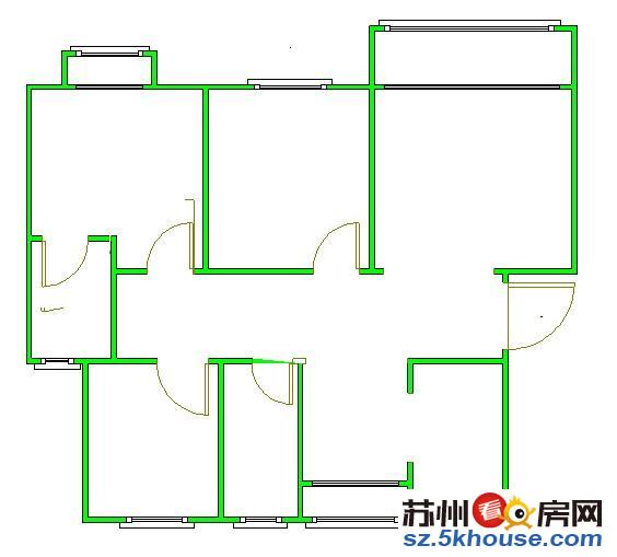 银都广场 三室一厅 精装修真实照片随时看房3500每月