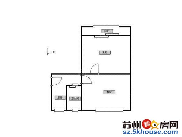 短租 长租皆可 胥江路地铁站 桐馨苑精装两房 拎包入住