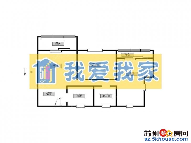 中粮祥云 全新毛坯朝南大两房 楼层采光好 看房有钥匙 可谈