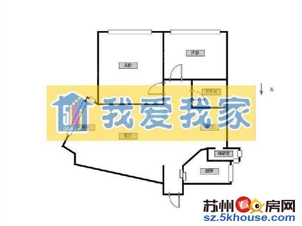 新翠园新村二楼 全新装修 平直振华 带租约汽车位 看房方便