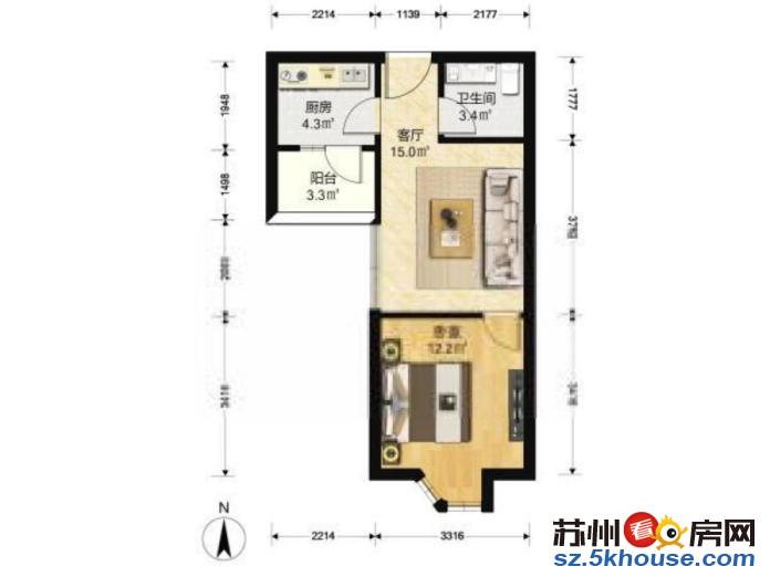 家乐福百金对面 凯翔广场 家具家电齐全 拎包入住 华宇 天虹