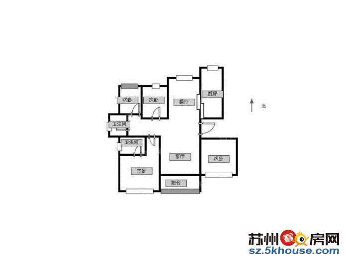 可月付 胥江路轻轨 新康花园 精装4房 桐泾南路 公园天下